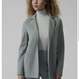 Athleta Eastbound Sage Green Open Front Blazer 10